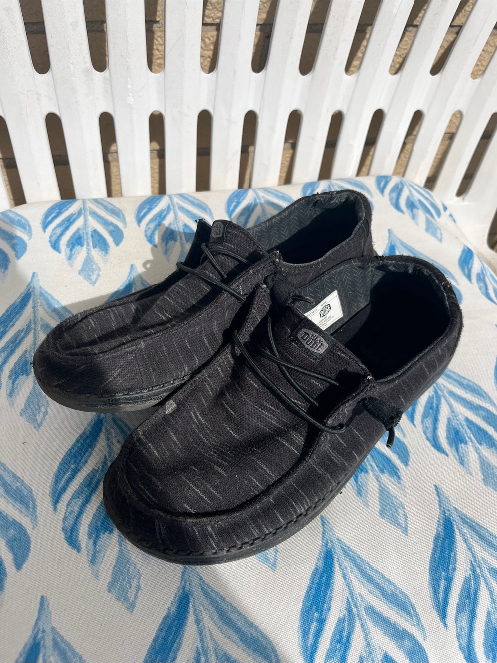 Hey Dude Black Casual Wally Slip-On Loafers